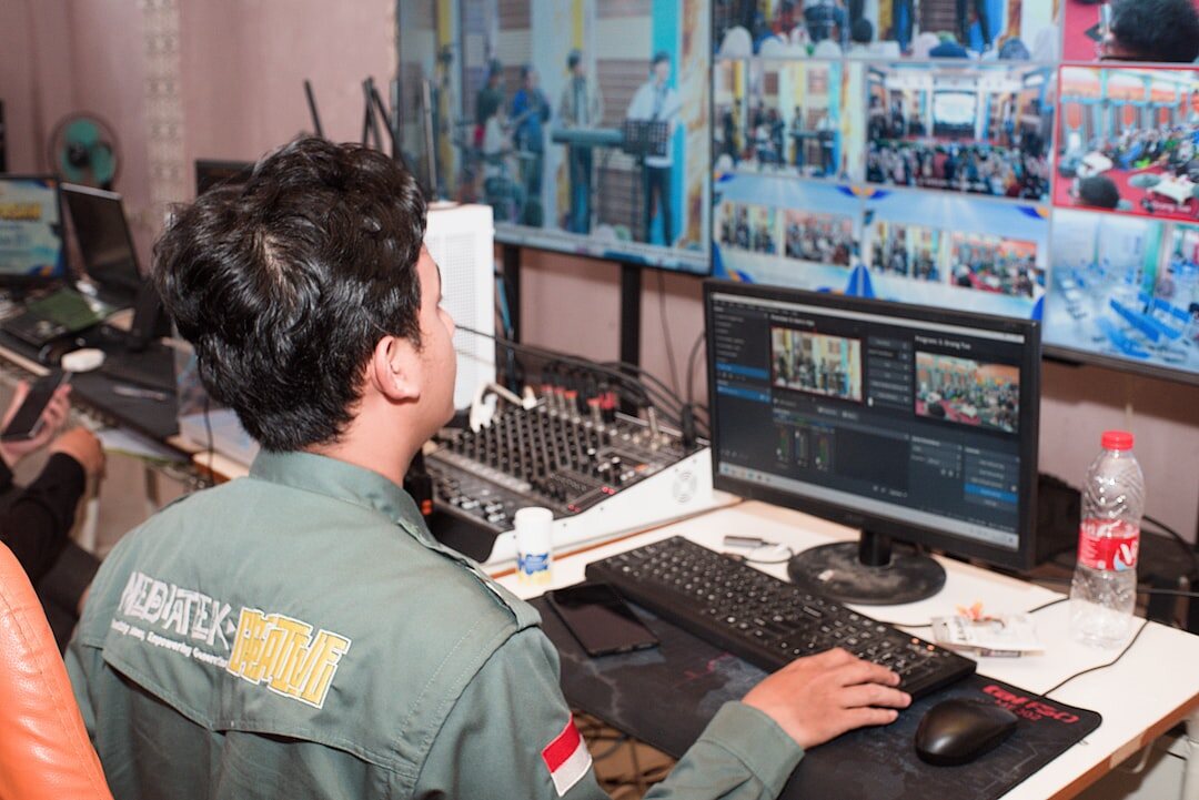 television studio behind scenes